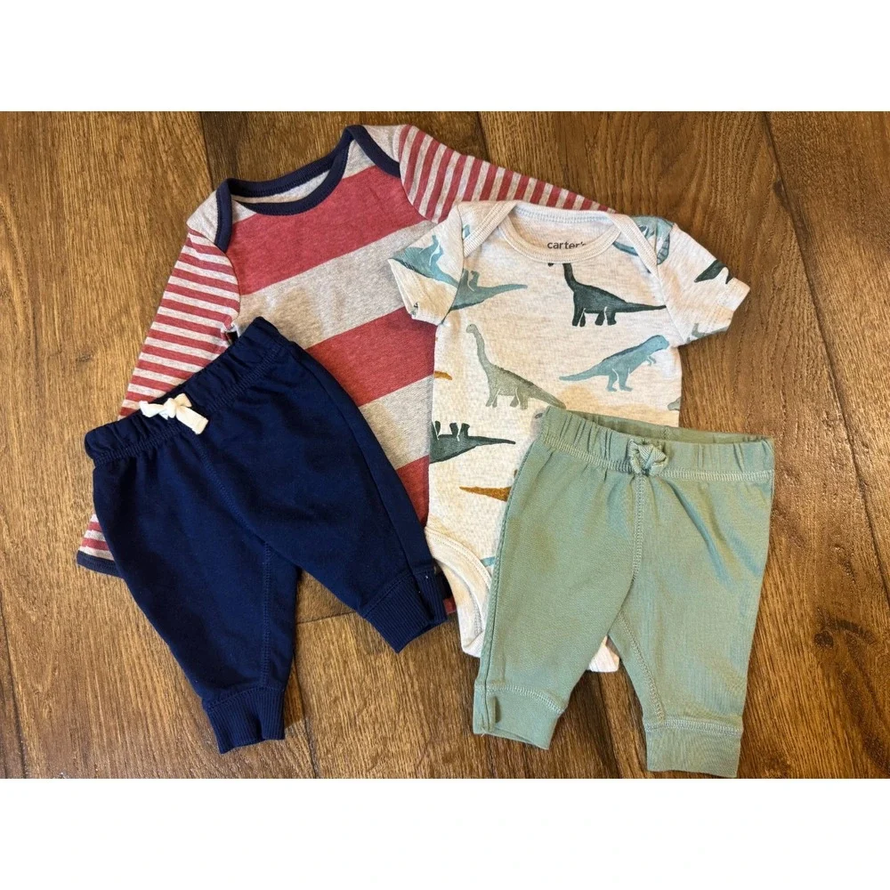 Baby Boy Newborn Shirts Pants Bodysuits Outfits Clothes Lot
